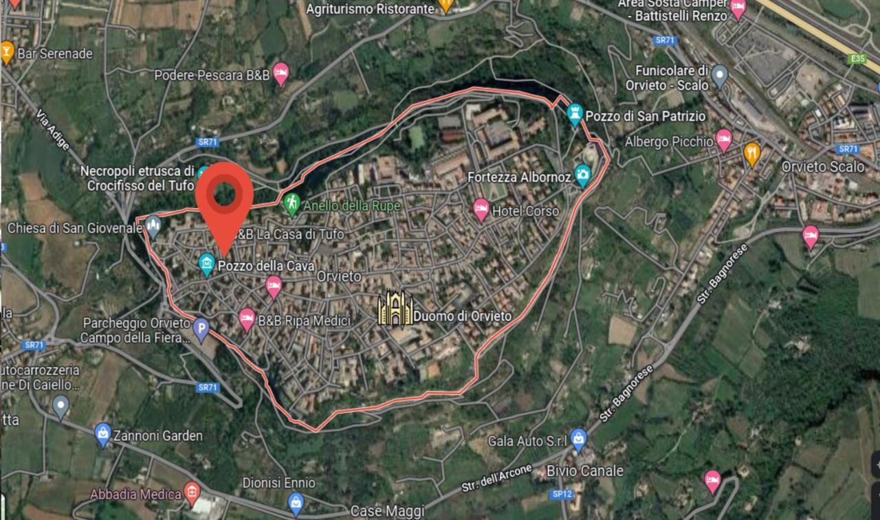 Stanza Con Bagno Privato Orvieto Centro Storico, Aria Condizionata Netflix Vicino Al Pozzo Della Cava-Affittacamere "Carvajal Rooms" Exterior foto